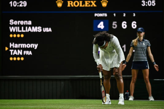 Serena eliminada en su retorno a Wimbledon