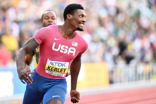 Kerley gana oro en 100 m del Mundial con pleno de medallistas estadounidenses