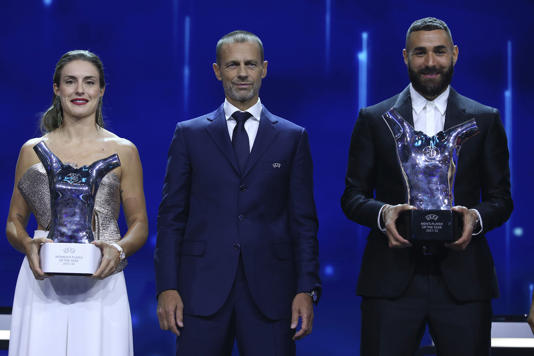 Karim Benzema y Alexia Putellas, los Jugadores del Año UEFA