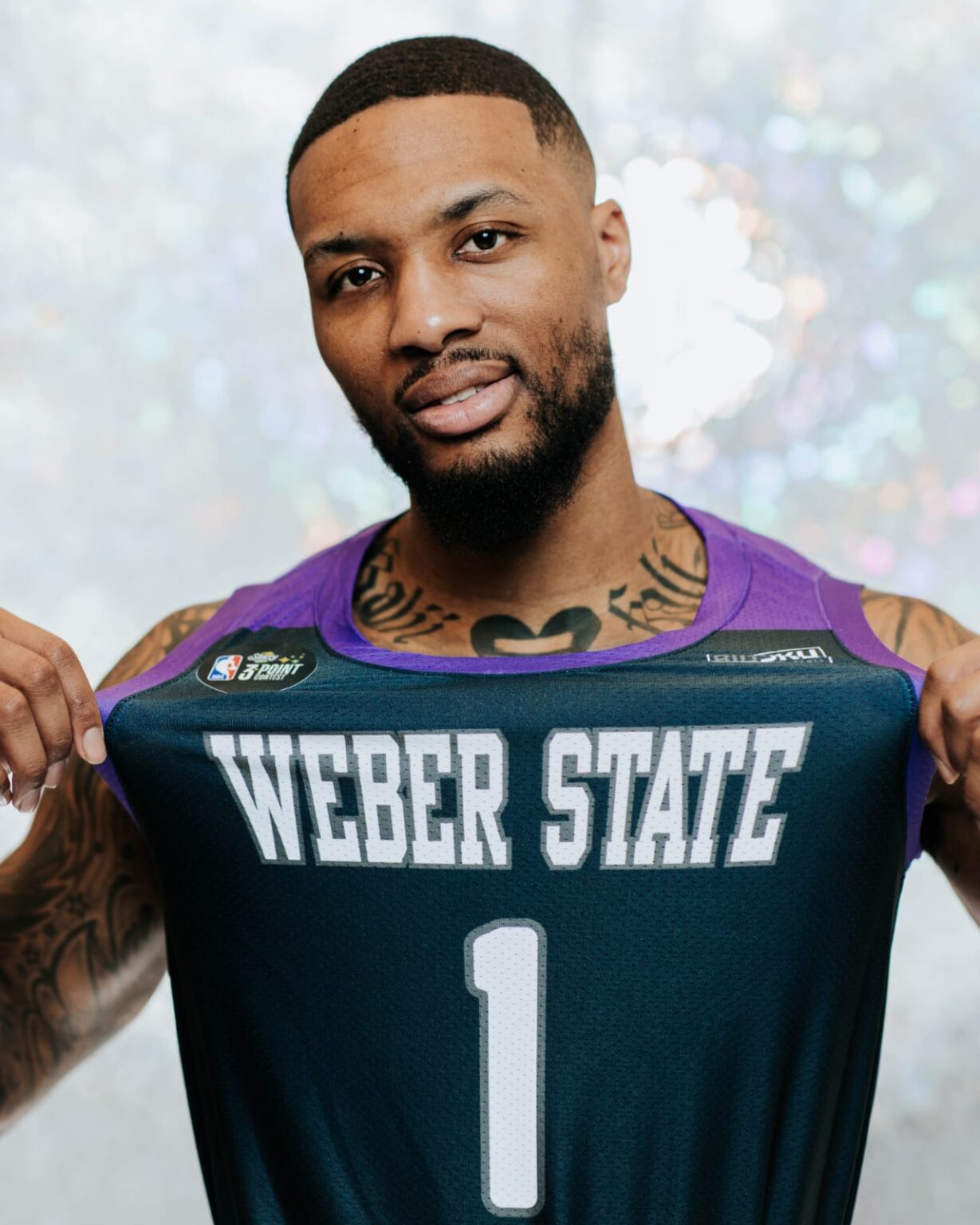 Damian Lillard representó a su escuela y a su marca para llevarse concurso de triples