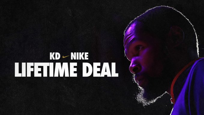 Durant recibe contrato de por vida con Nike