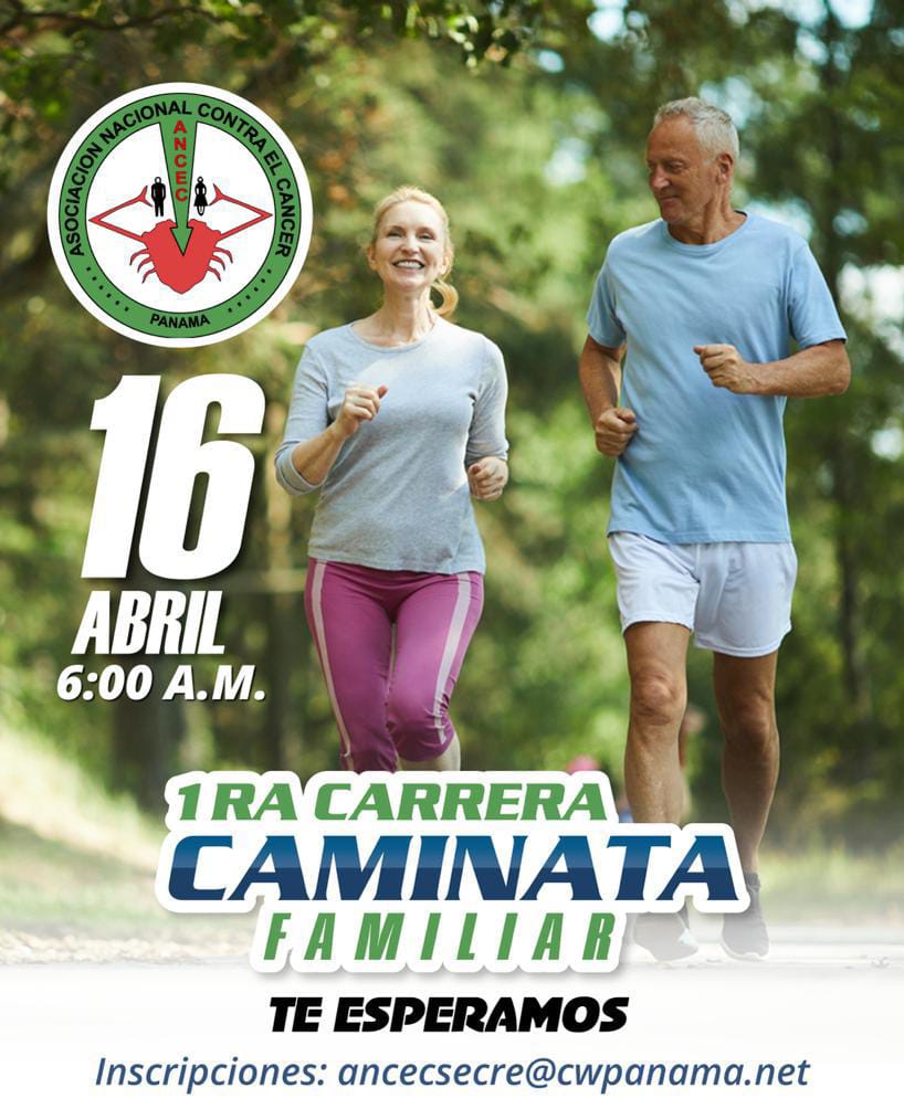 Todo listo para la Primera carrera benéfica ANCEC PANAMÁ “Yo Camino por Ti”