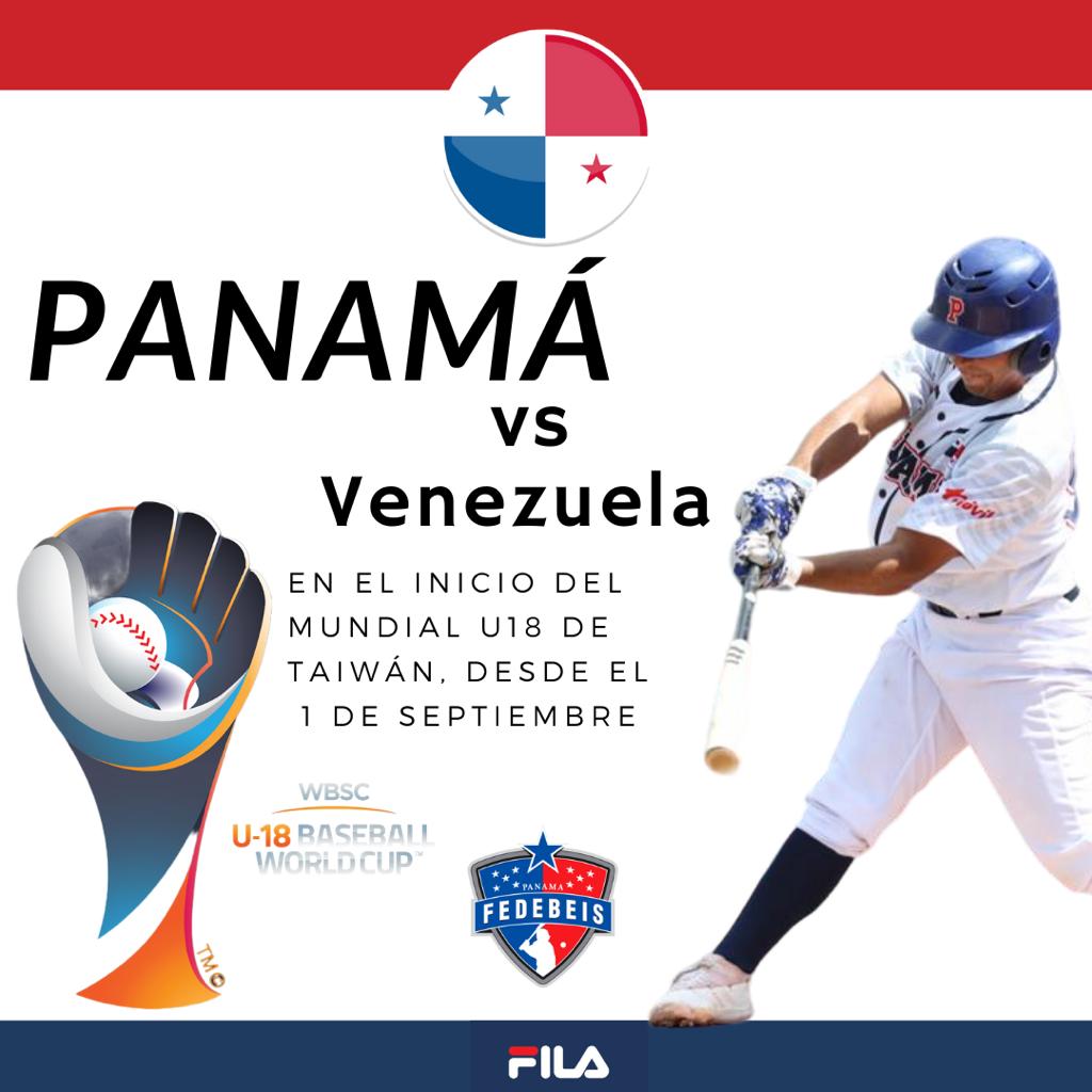 Panamá abre ante Venezuela en el Mundial U18 de Taiwán