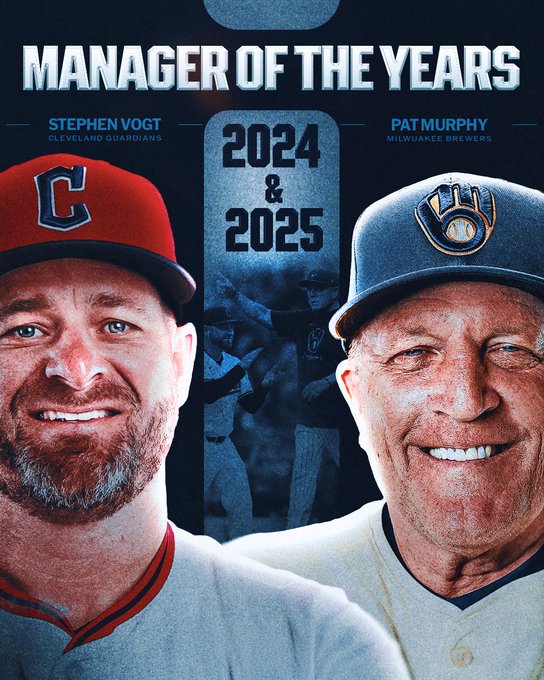 Murphy y Vogt repiten como Mánagers del Año en MLB 2025